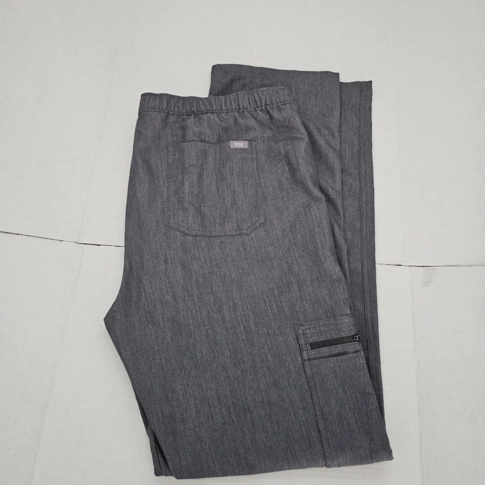 Men's Figs Zip Fly Cairo Cargo Scrub Pants XL Tall XLT